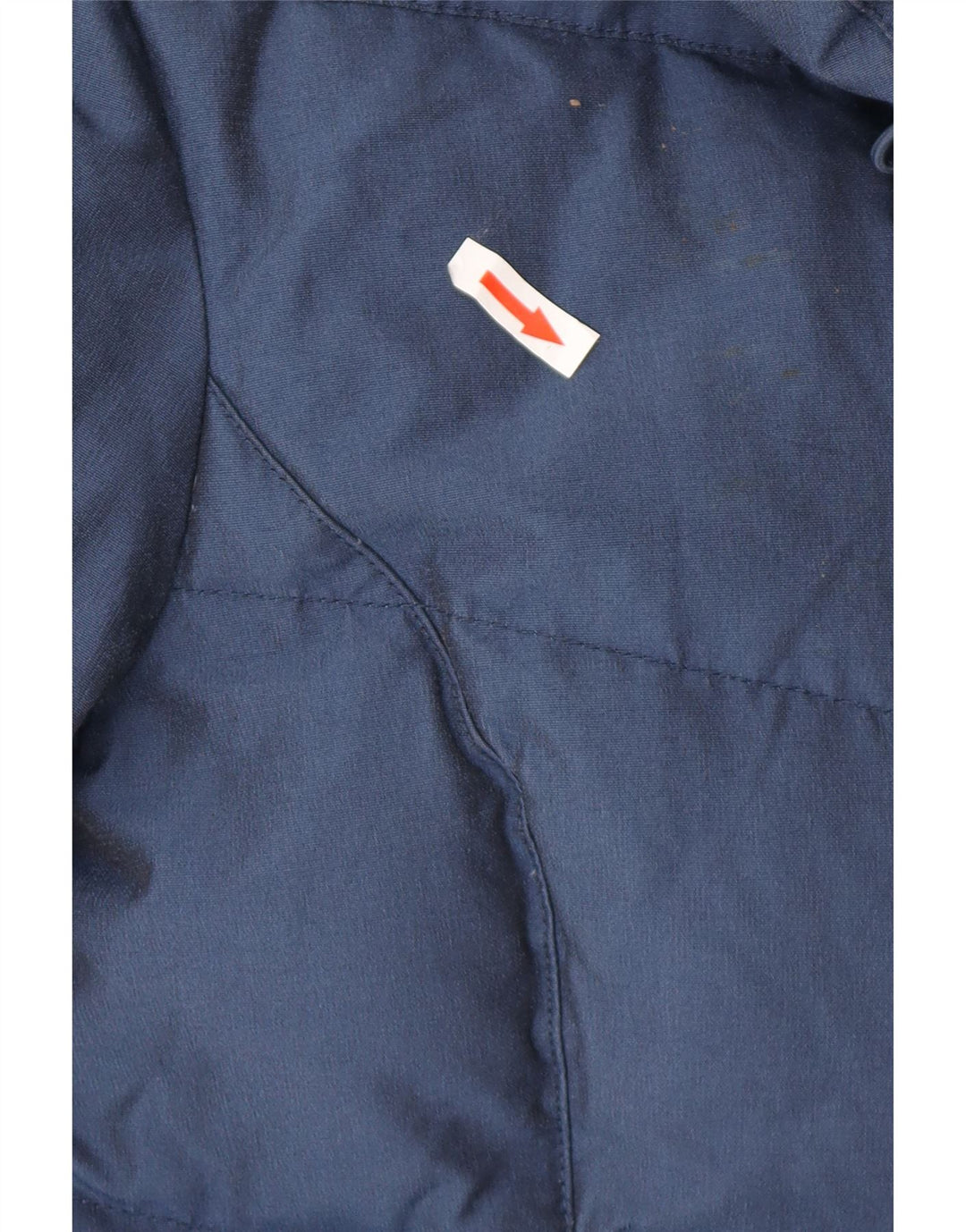 Woolrich Womens Padded Jacket UK 16 Large Navy Blue Cotton