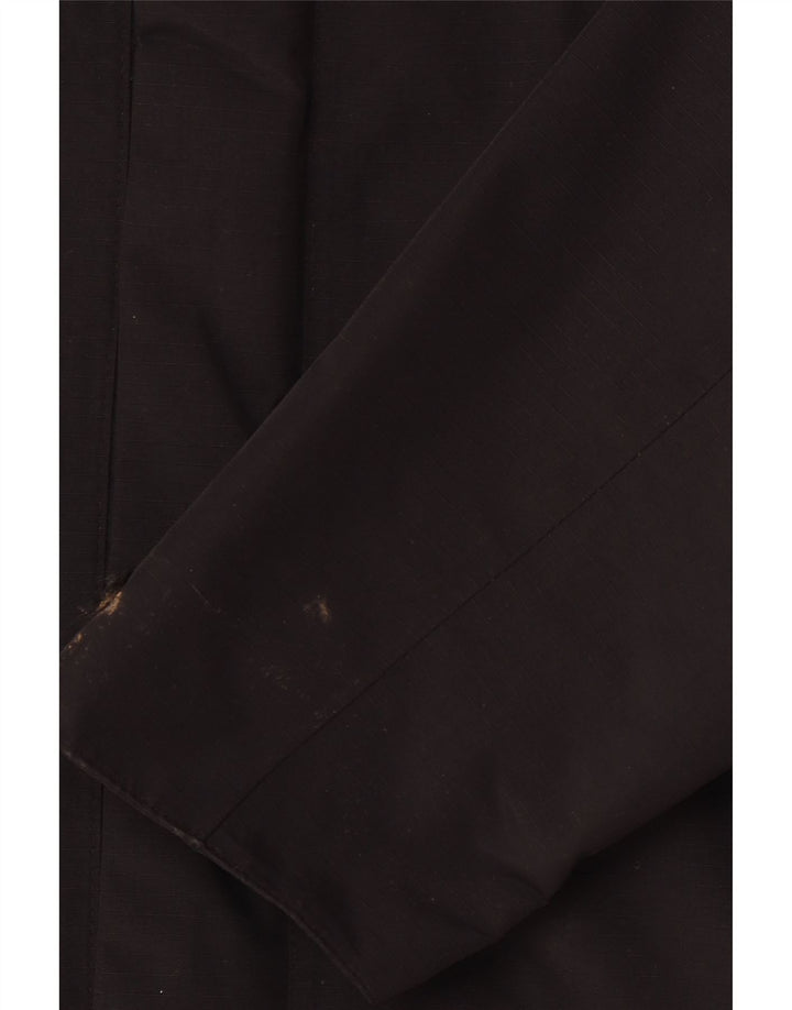 JACK WOLFSKIN Mens Hooded Rain Jacket UK 42 Large Black Polyamide