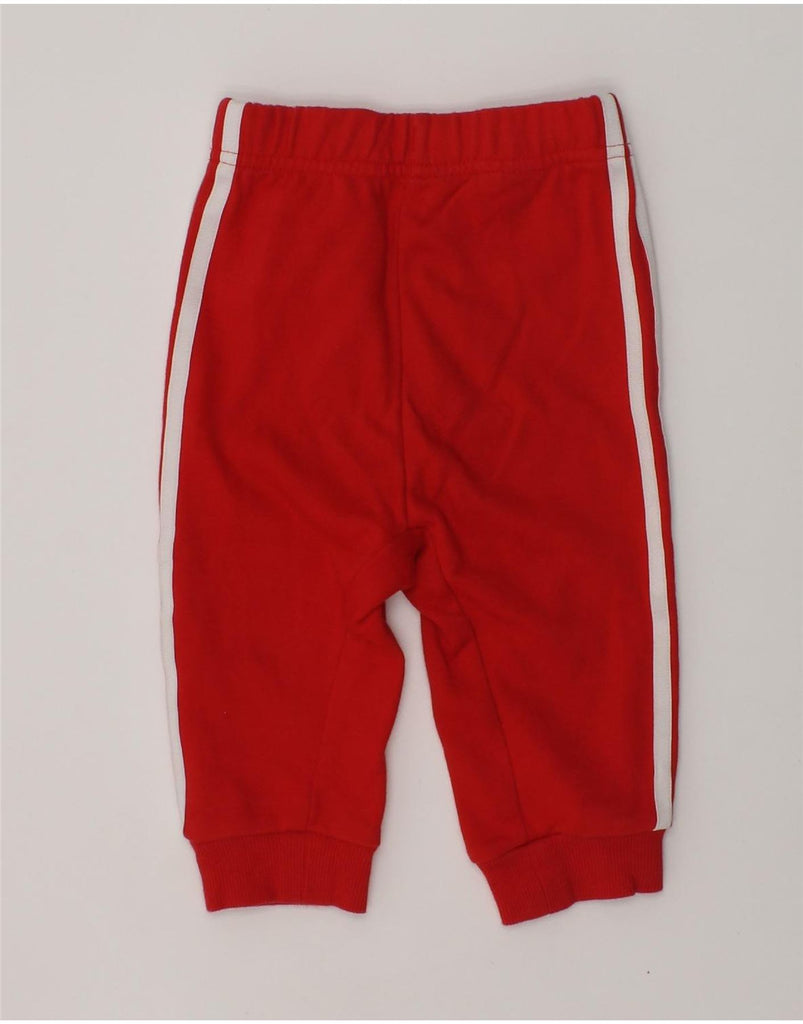 ADIDAS Baby Boys Joggers Tracksuit Trousers 6-9 Months Red Cotton | Vintage Adidas | Thrift | Second-Hand Adidas | Used Clothing | Messina Hembry 