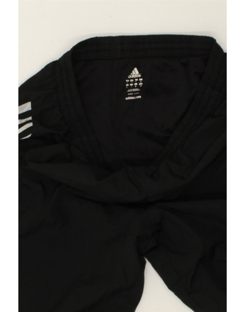 ADIDAS Womens Tracksuit Trousers UK 10 Small Black | Vintage Adidas | Thrift | Second-Hand Adidas | Used Clothing | Messina Hembry 