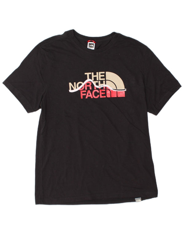 The North Face Mens Graphic T-Shirt Top Large Black Cotton