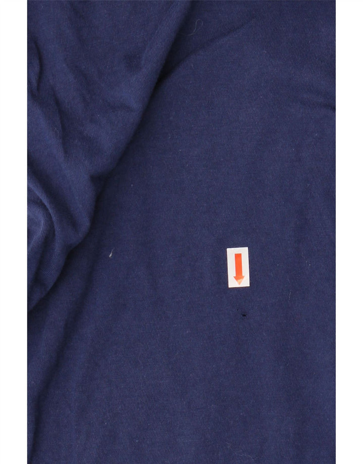 ADIDAS Mens T-Shirt Top Medium Navy Blue Cotton