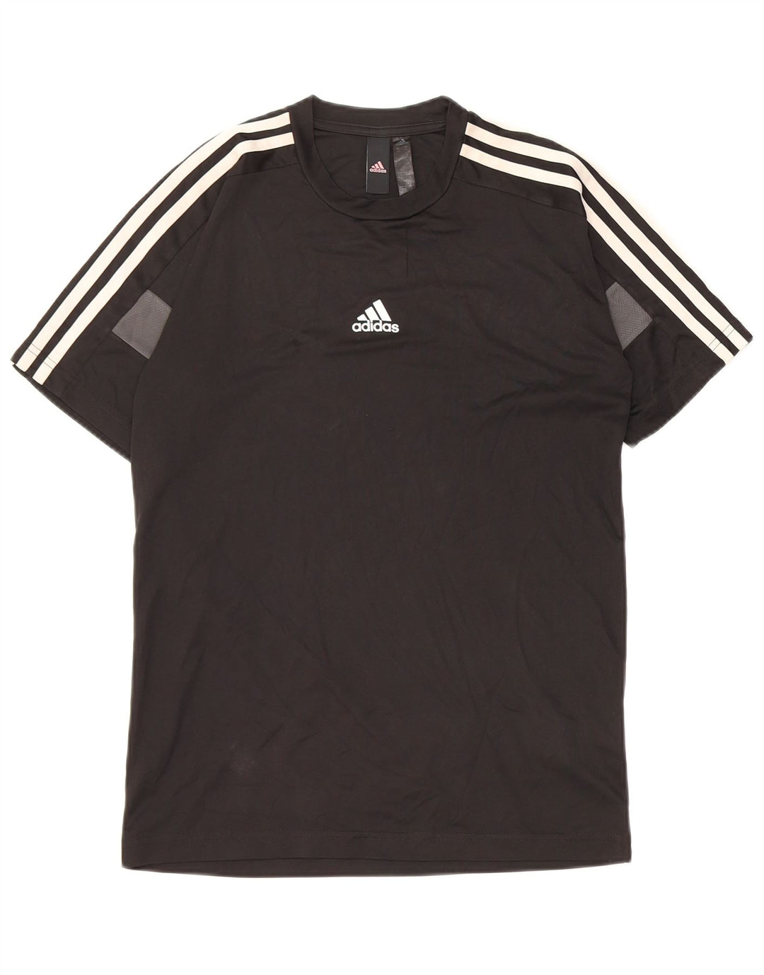 Adidas Mens T-Shirt Top XS Black Polyester