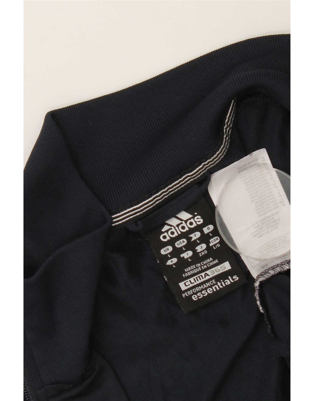 Adidas Mens Clima 365 Tracksuit Top Jacket Large Navy Blue Polyester