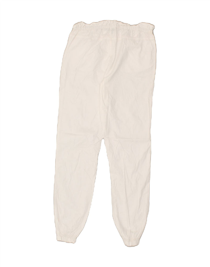 BENETTON Girls Joggers Casual Trousers 11-12 Years 2XL W26 L27  White | Vintage Benetton | Thrift | Second-Hand Benetton | Used Clothing | Messina Hembry 