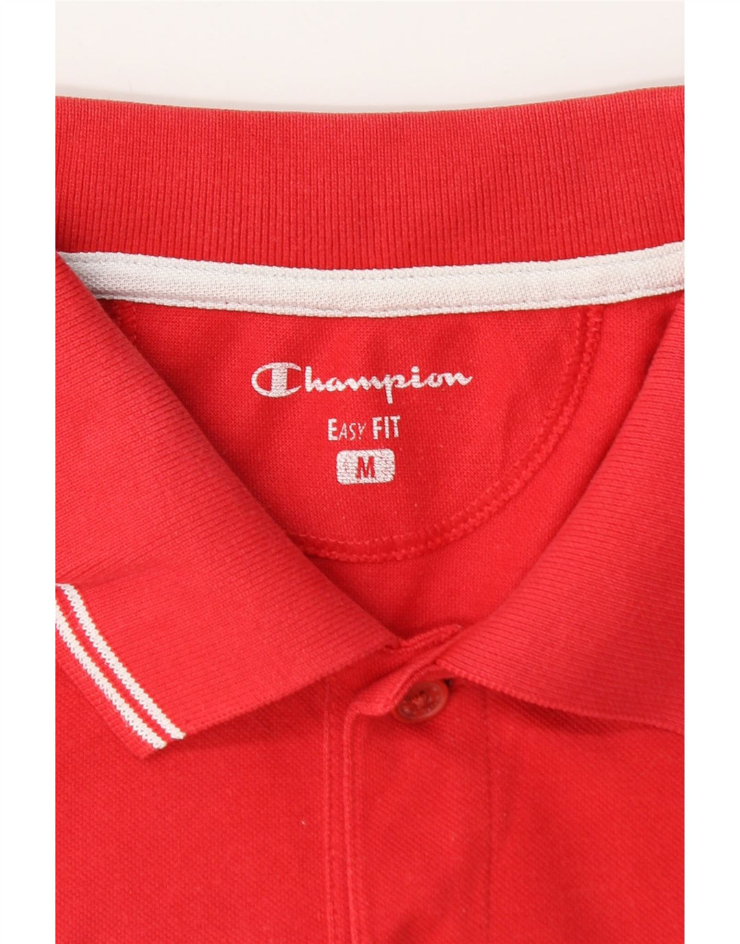 Champion Mens Easy Fit Polo Shirt Medium Red