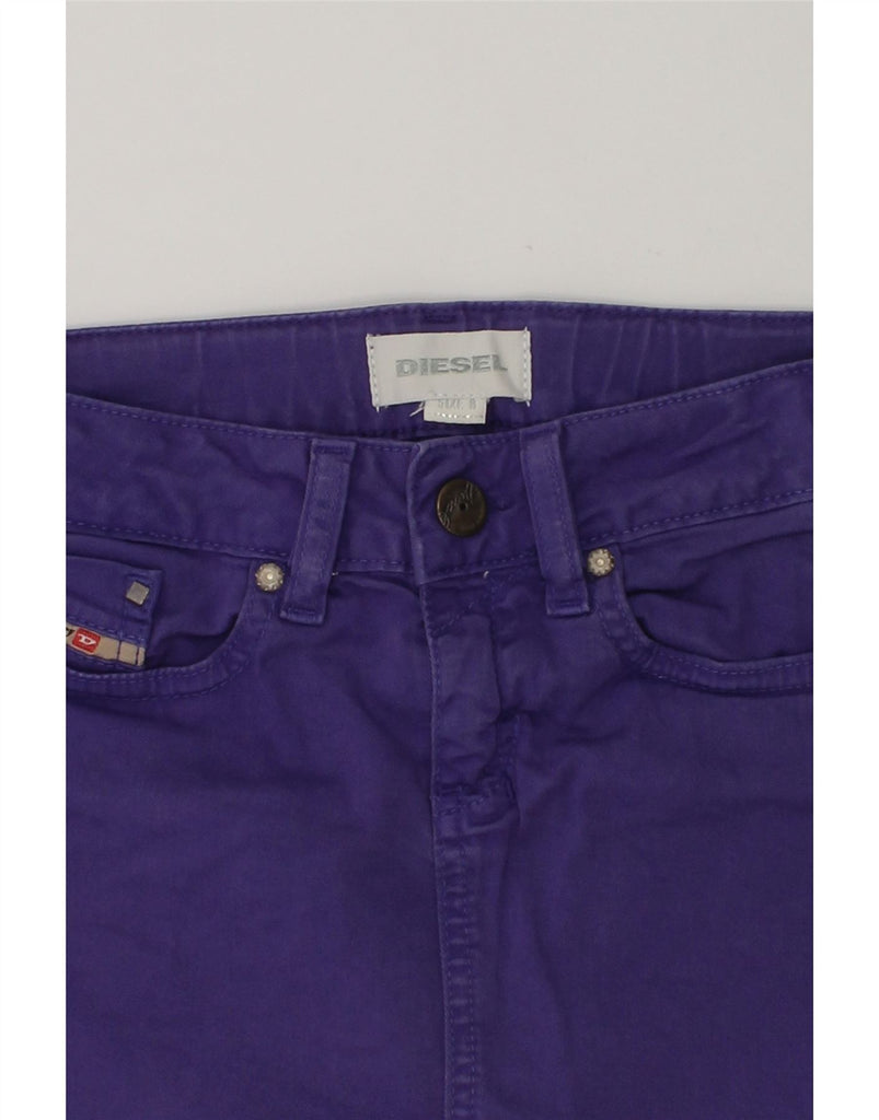 DIESEL Girls Denim Skirt 7-8 Years W26 Purple Cotton | Vintage Diesel | Thrift | Second-Hand Diesel | Used Clothing | Messina Hembry 