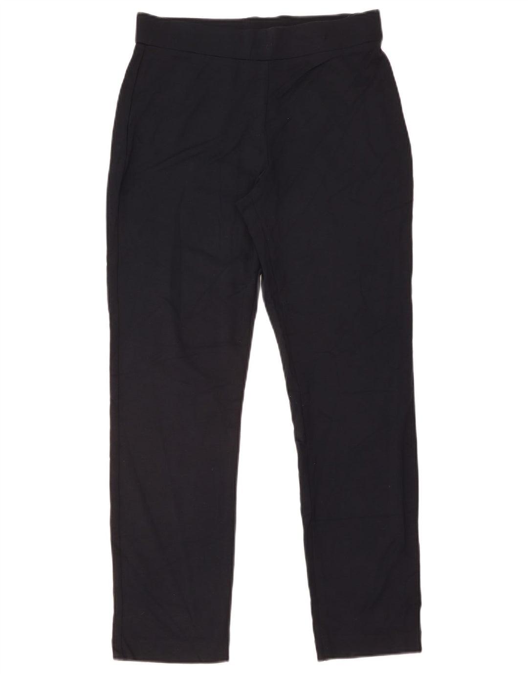 Marks & Spencer Womens Casual Trousers UK 12 Medium W30 L29 Navy Blue