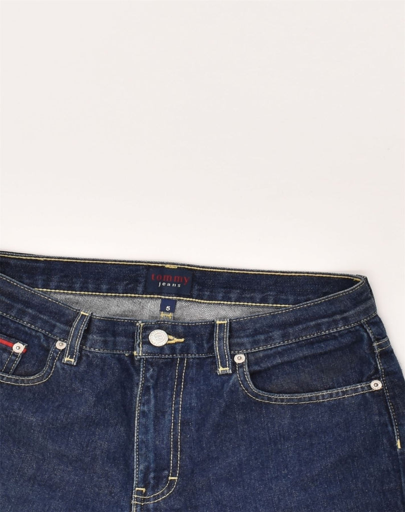 TOMMY HILFIGER Womens Skinny Jeans US 5 Small W30 L32 Navy Blue Cotton | Vintage Tommy Hilfiger | Thrift | Second-Hand Tommy Hilfiger | Used Clothing | Messina Hembry 