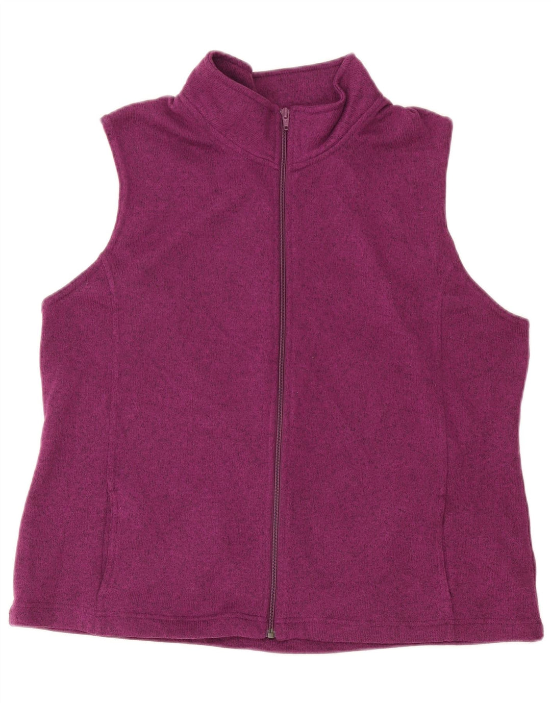 Lee Womens Riders Sleeveless Tracksuit Top Jacket UK 18 XL Purple Polyester