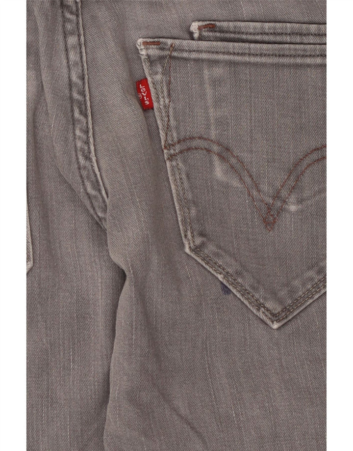 Levi's Womens 511 Skinny Jeans W33 L30 Grey Cotton