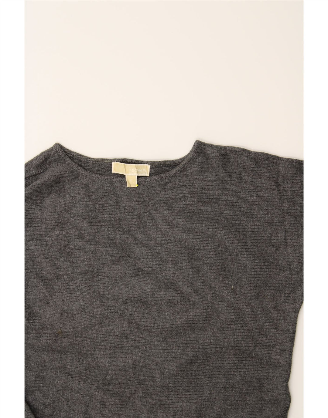 MICHAEL KORS Womens Boat Neck Jumper Sweater UK 14 Medium Grey Vintage Michael Kors and Second-Hand Michael Kors from Messina Hembry 