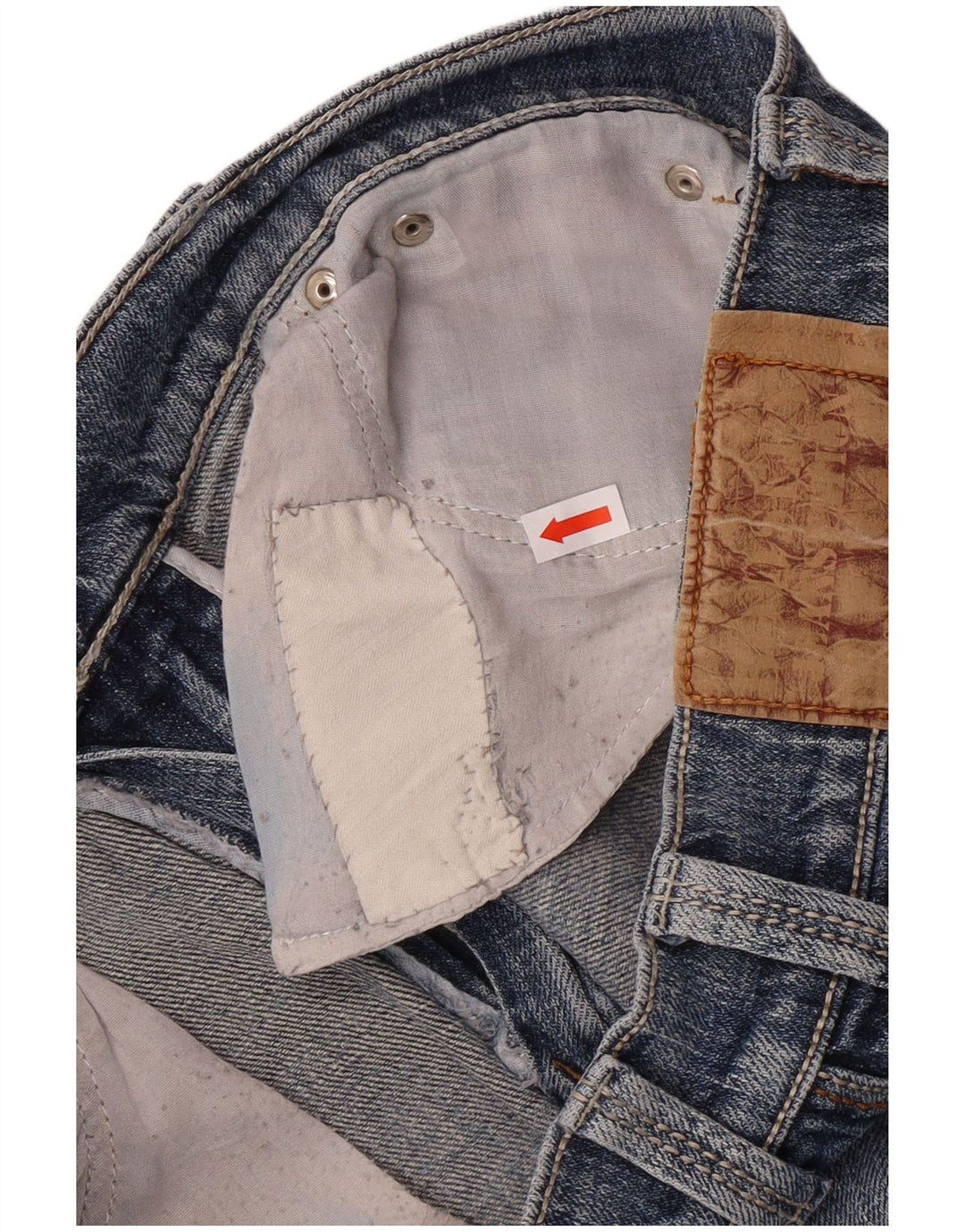 BOOSLEY Womens Denim Shorts W30 Medium  Blue