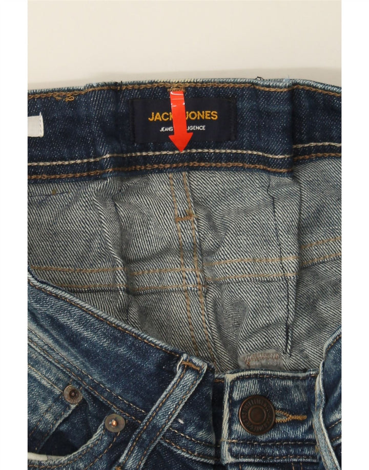JACK & JONES Mens Clark Straight Jeans W26 L30 Blue Cotton Vintage Jack & Jones and Second-Hand Jack & Jones from Messina Hembry 