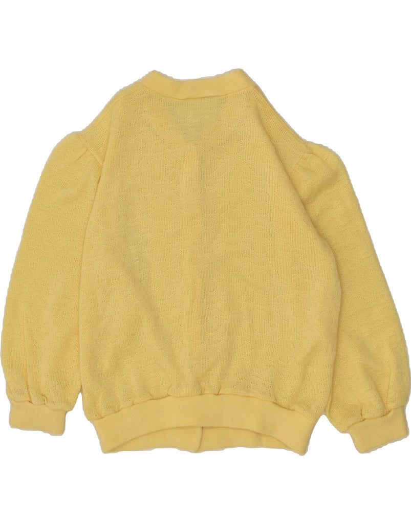 VINTAGE Womens Cardigan Sweater UK 16 Large Yellow | Vintage Vintage | Thrift | Second-Hand Vintage | Used Clothing | Messina Hembry 