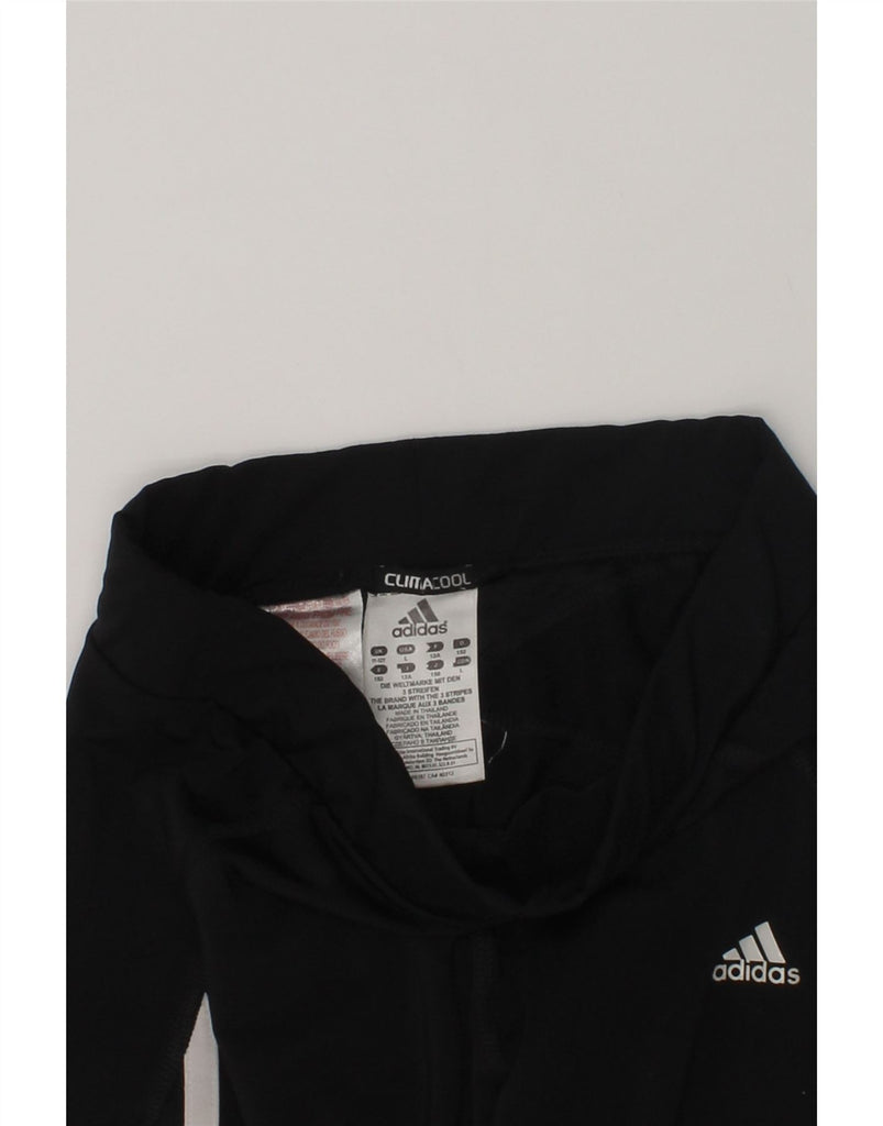 ADIDAS Girls Climacool Tracksuit Trousers 11-12 Years Black Polyester | Vintage Adidas | Thrift | Second-Hand Adidas | Used Clothing | Messina Hembry 