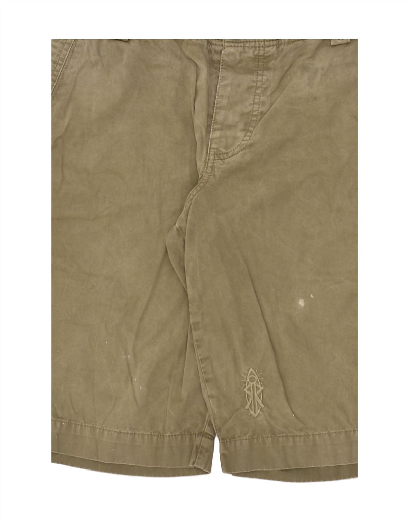 ROBERTO RICCI DESIGNS Mens Chino Shorts IT 50 Large W34 Khaki Cotton | Vintage Roberto Ricci Designs | Thrift | Second-Hand Roberto Ricci Designs | Used Clothing | Messina Hembry 