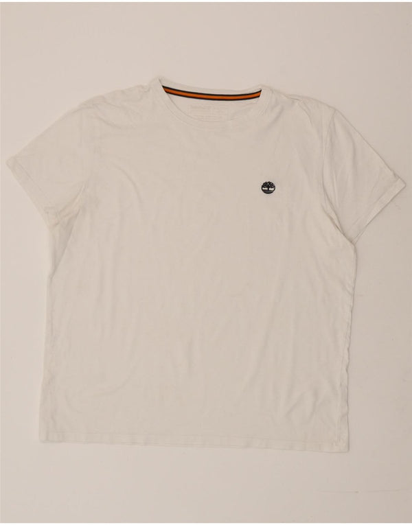 Timberland Mens Slim Fit T-Shirt Top 2XL White