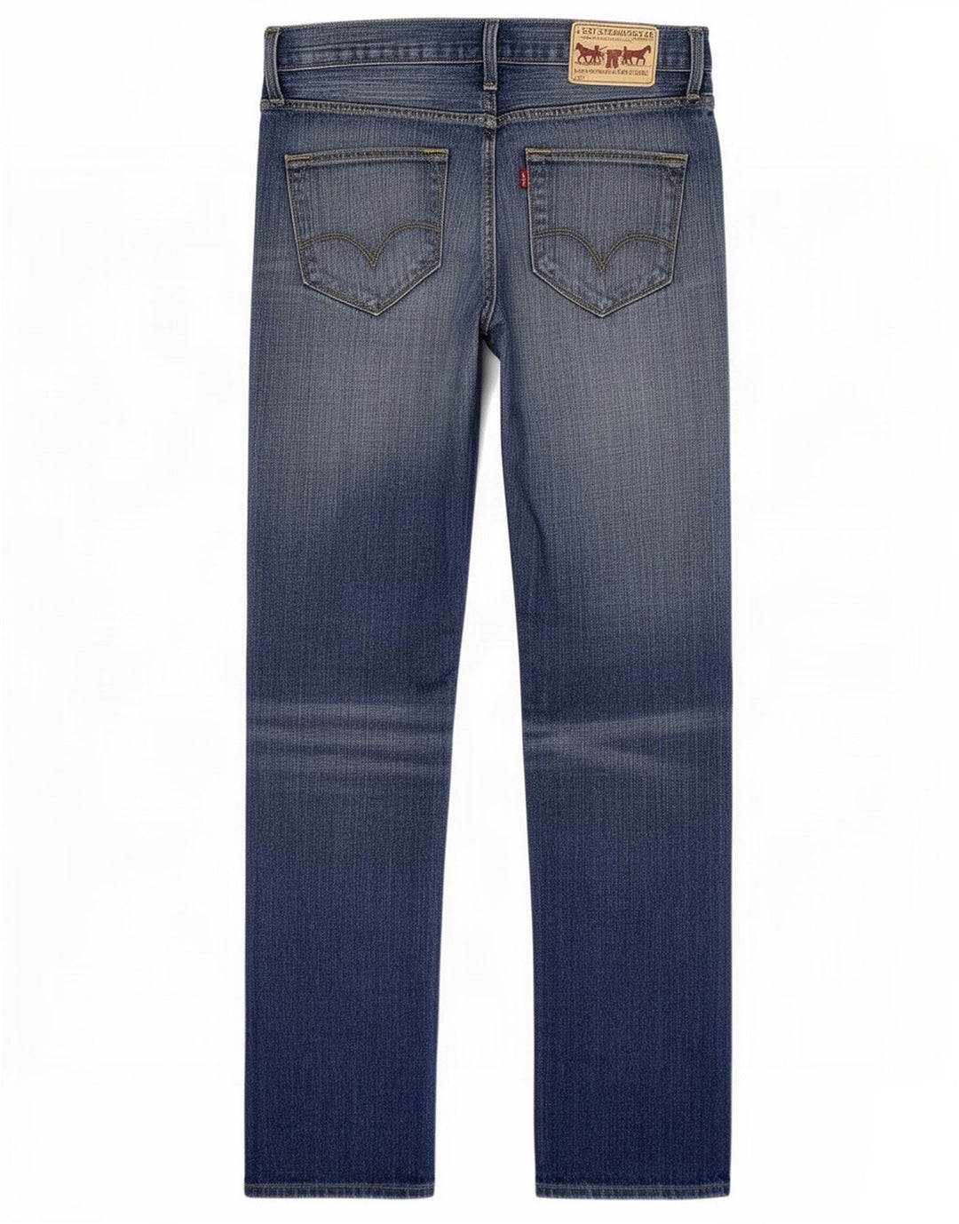 Levi's Mens Straight Jeans W33 L32 Blue Cotton
