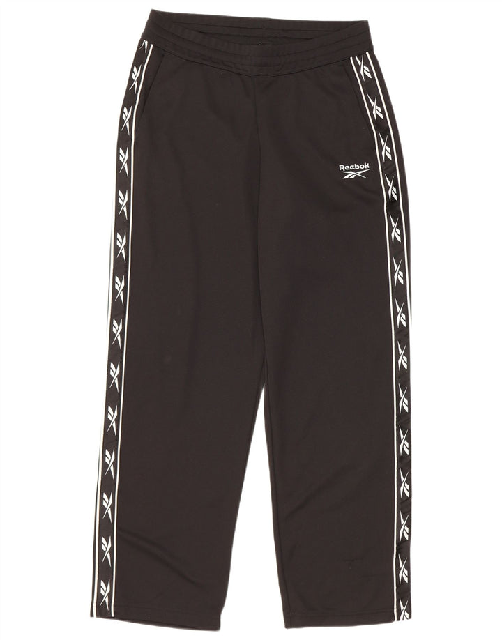 Reebok Mens Graphic Tracksuit Trousers Small  Black Polyester