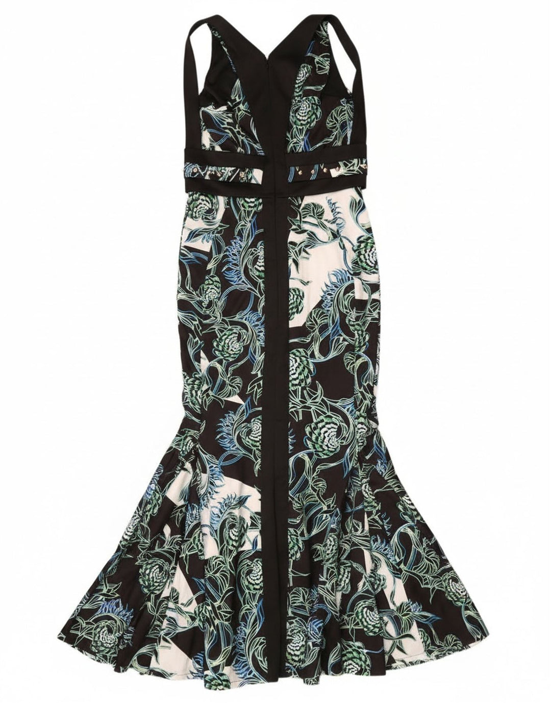 Just Cavalli Womens Graphic Mermaid Dress IT 44 Medium Black Designer
