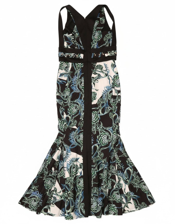 Just Cavalli Womens Graphic Mermaid Dress IT 44 Medium Black Designer