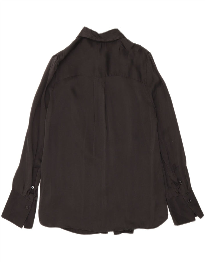 Autograph  Womens Formal Shirt UK 6 XS Black Silk