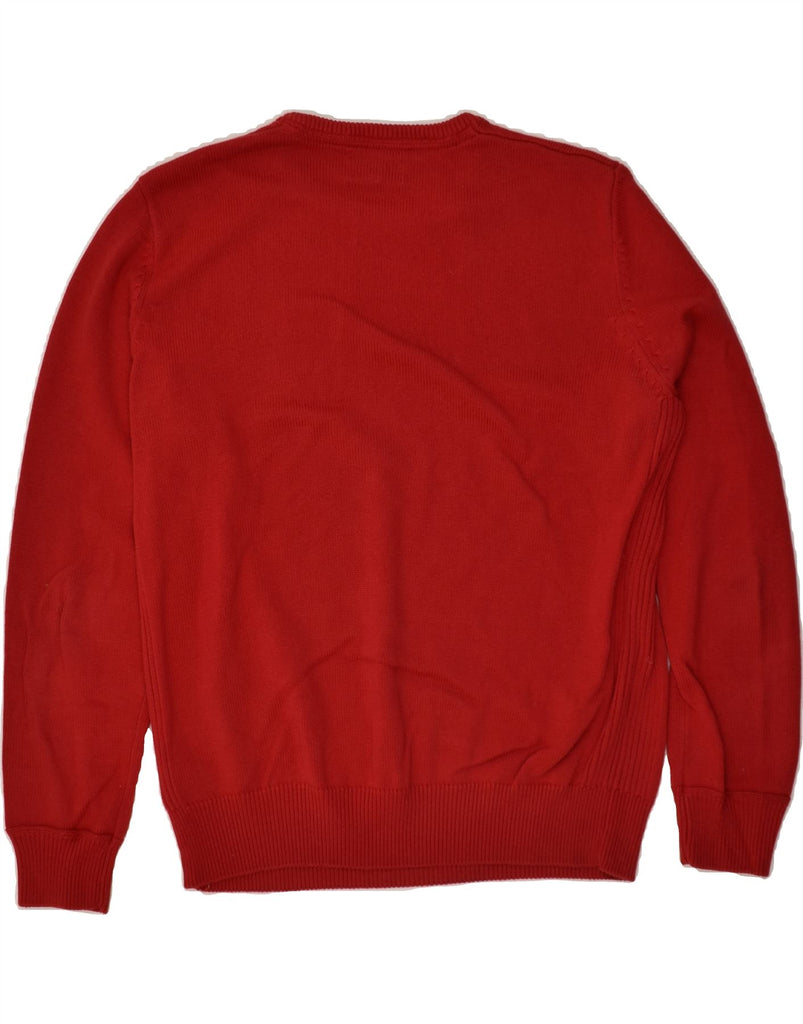 WRANGLER Mens Crew Neck Jumper Sweater Large Red Cotton | Vintage Wrangler | Thrift | Second-Hand Wrangler | Used Clothing | Messina Hembry 