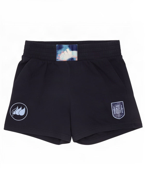 Adidas Mens Graphic Sport Shorts UK 8/10 Small Navy Blue Cotton