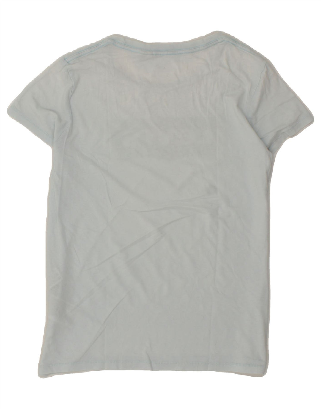 LEVI'S Womens Graphic T-Shirt Top UK 14 Medium Blue Cotton Vintage Levi's and Second-Hand Levi's from Messina Hembry 