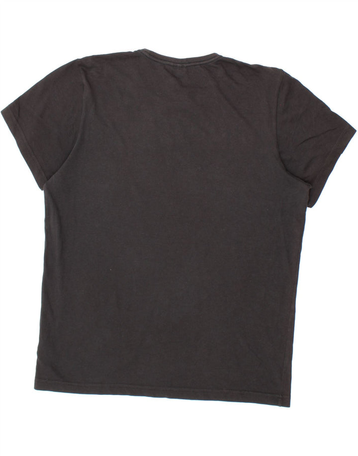 ADIDAS Mens Graphic T-Shirt Top Large Black Cotton Vintage Adidas and Second-Hand Adidas from Messina Hembry 