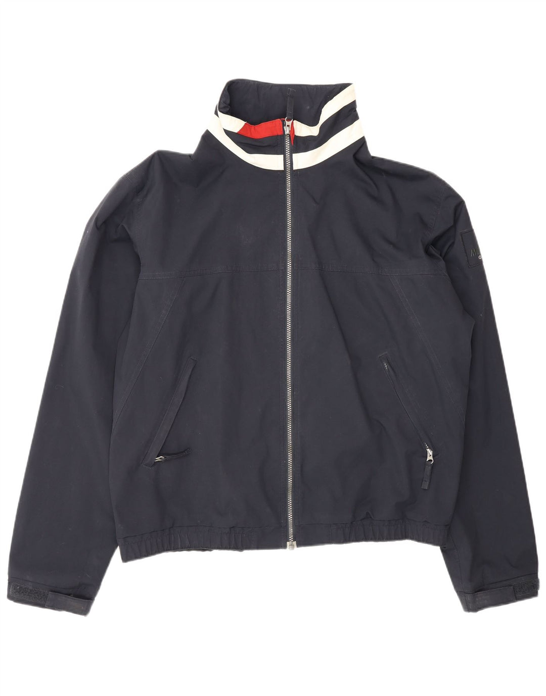 Murphy & Nye Mens Sailmakers Bomber Jacket UK 44 2XL Navy Blue Colourblock