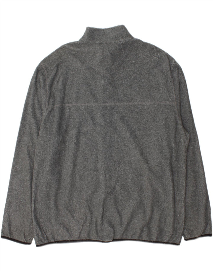 IZOD Mens Fleece Jacket UK 42 XL Grey Polyester Vintage Izod and Second-Hand Izod from Messina Hembry 