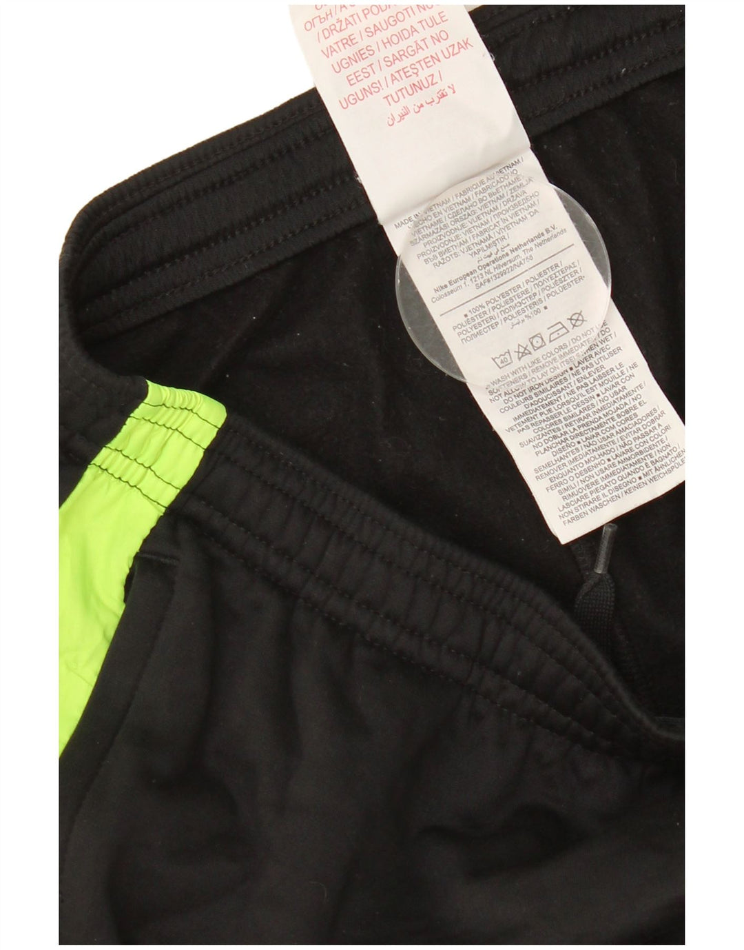 Nike Boys Dri Fit Tracksuit Trousers 10-11 Years Medium Black Colourblock