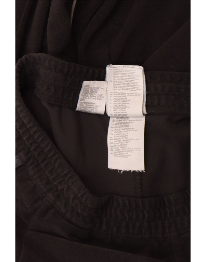 Adidas Mens Velour Tracksuit Trousers Joggers Medium Black Polyester