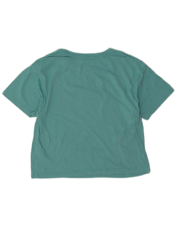 Jordan Girls Crop T-Shirt Top 12-13 Years Large Green Cotton
