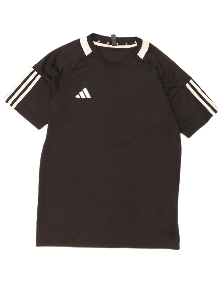 Adidas Mens Aeroready T-Shirt Top Small Black Colourblock Polyester
