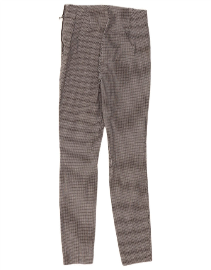 Marks & Spencer Womens Skinny Trousers UK 8 Small W26 L28 Grey Houndstooth