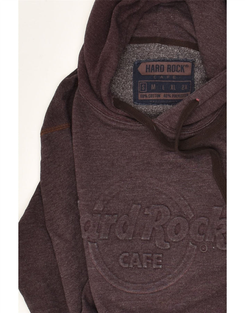 HARD ROCK CAFE Mens San Francisco Graphic Hoodie Jumper Small Maroon | Vintage Hard Rock Cafe | Thrift | Second-Hand Hard Rock Cafe | Used Clothing | Messina Hembry 