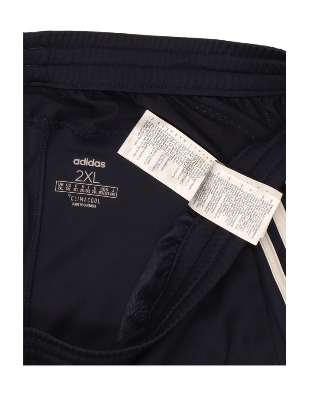 Adidas Mens Climacool Sport Shorts 2XL  Navy Blue Polyester