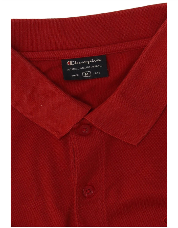 Champion Mens Polo Shirt Medium Red