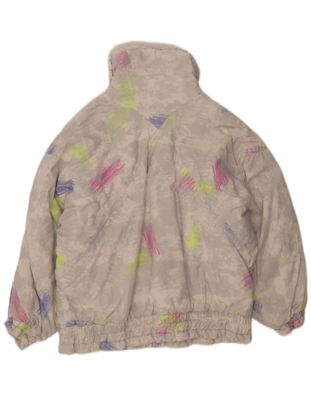 SAN FELICE Womens Windbreaker Jacket EU 40 Medium Grey Colourblock