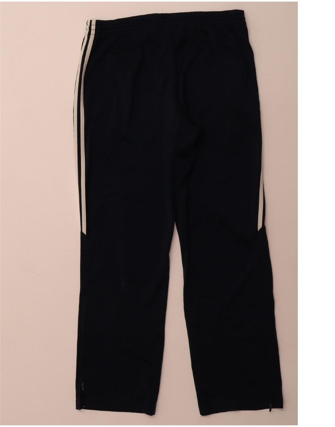 ADIDAS Mens Tracksuit Trousers UK 36/38 Small Navy Blue Polyester