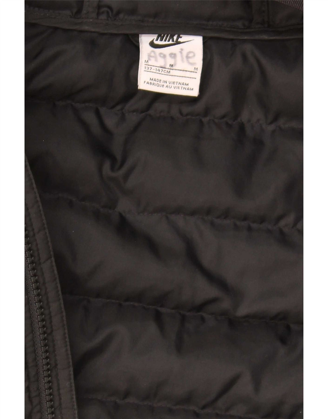 Nike Boys Hooded Padded Jacket 10-11 Years Medium  Black Polyester