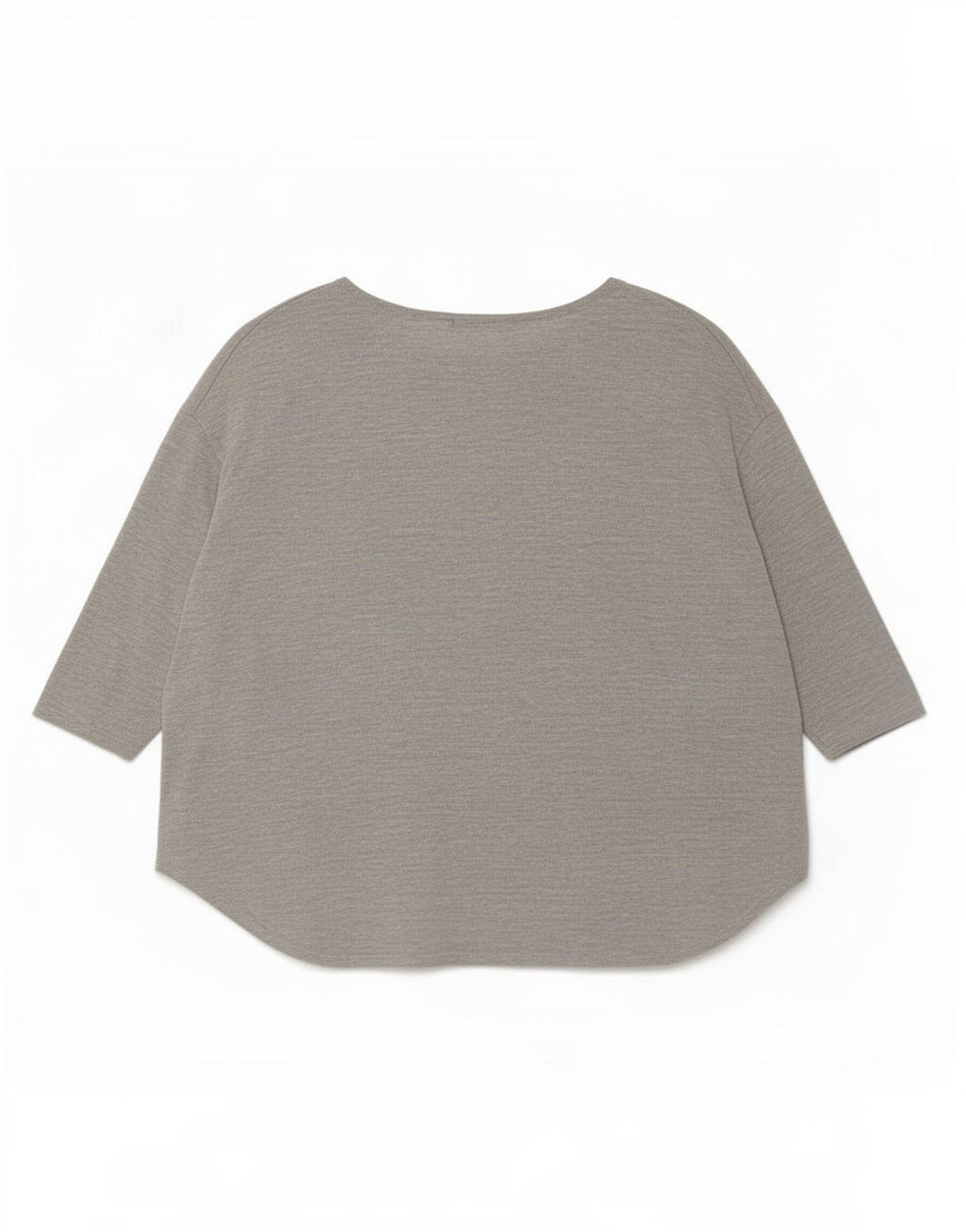 Topshop Womens Oversized Top 3/4 Sleeve UK 12 Medium Grey Viscose