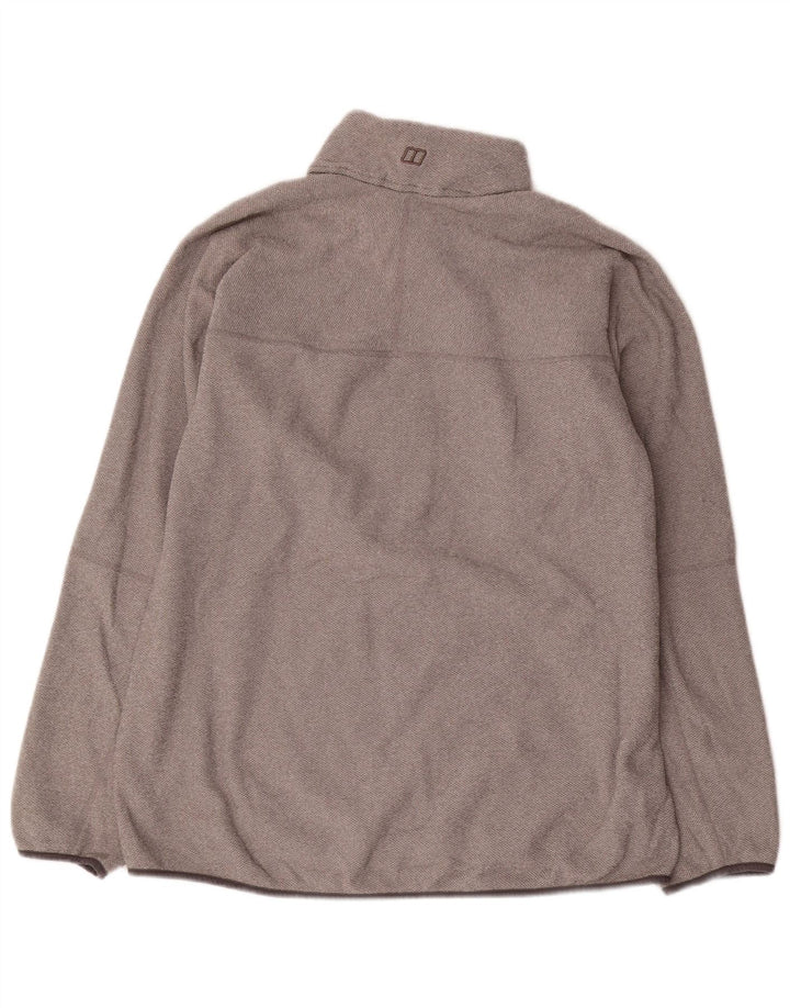 Berghaus Mens Zip Neck Sweatshirt Jumper 2XL Grey Polyester