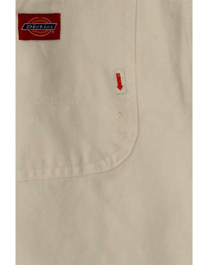 DICKIES Mens Cargo Straight Jeans W32 L34 White