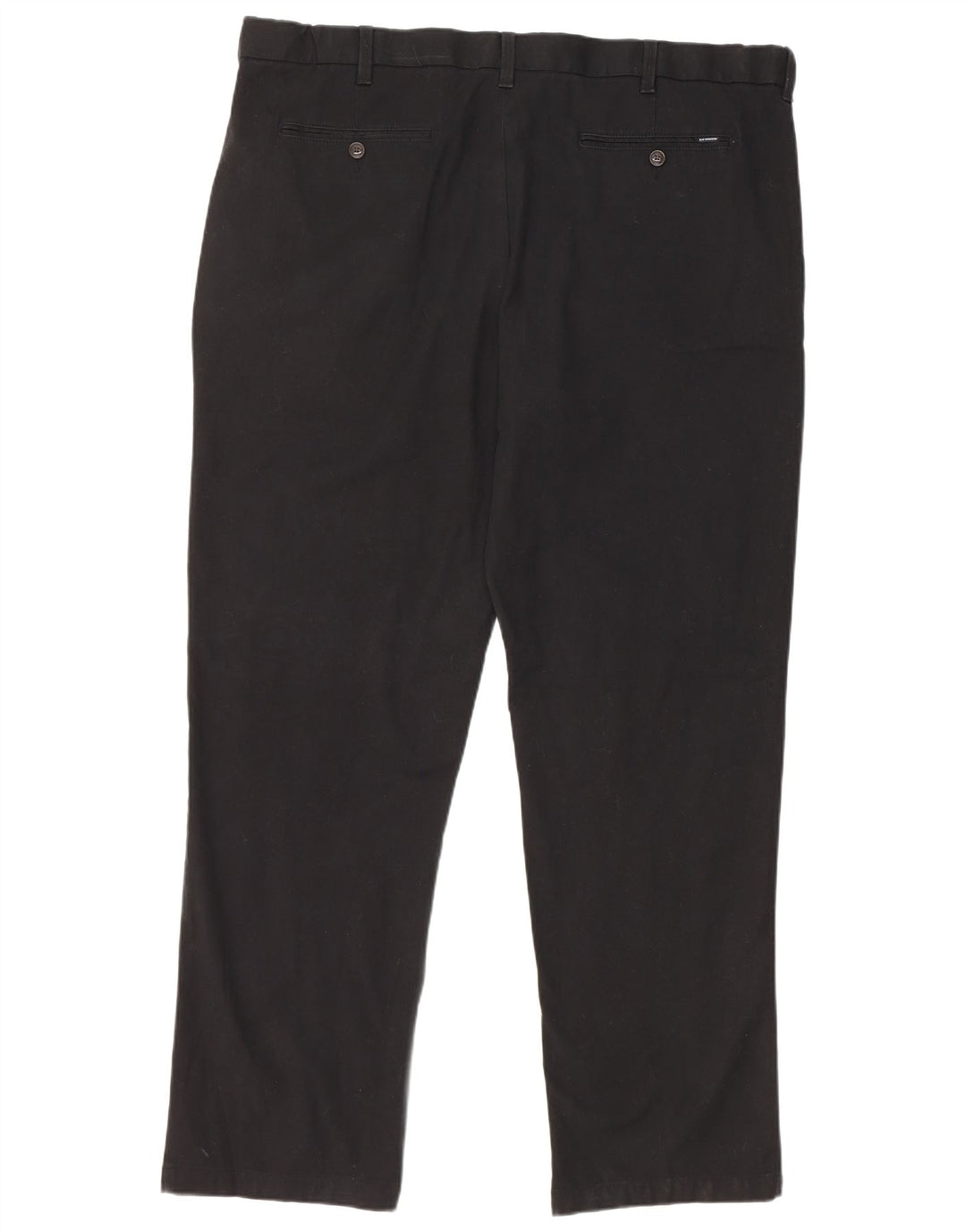 Marks & Spencer Mens Blue Harbour Chino Trousers W44 L33 Black Cotton