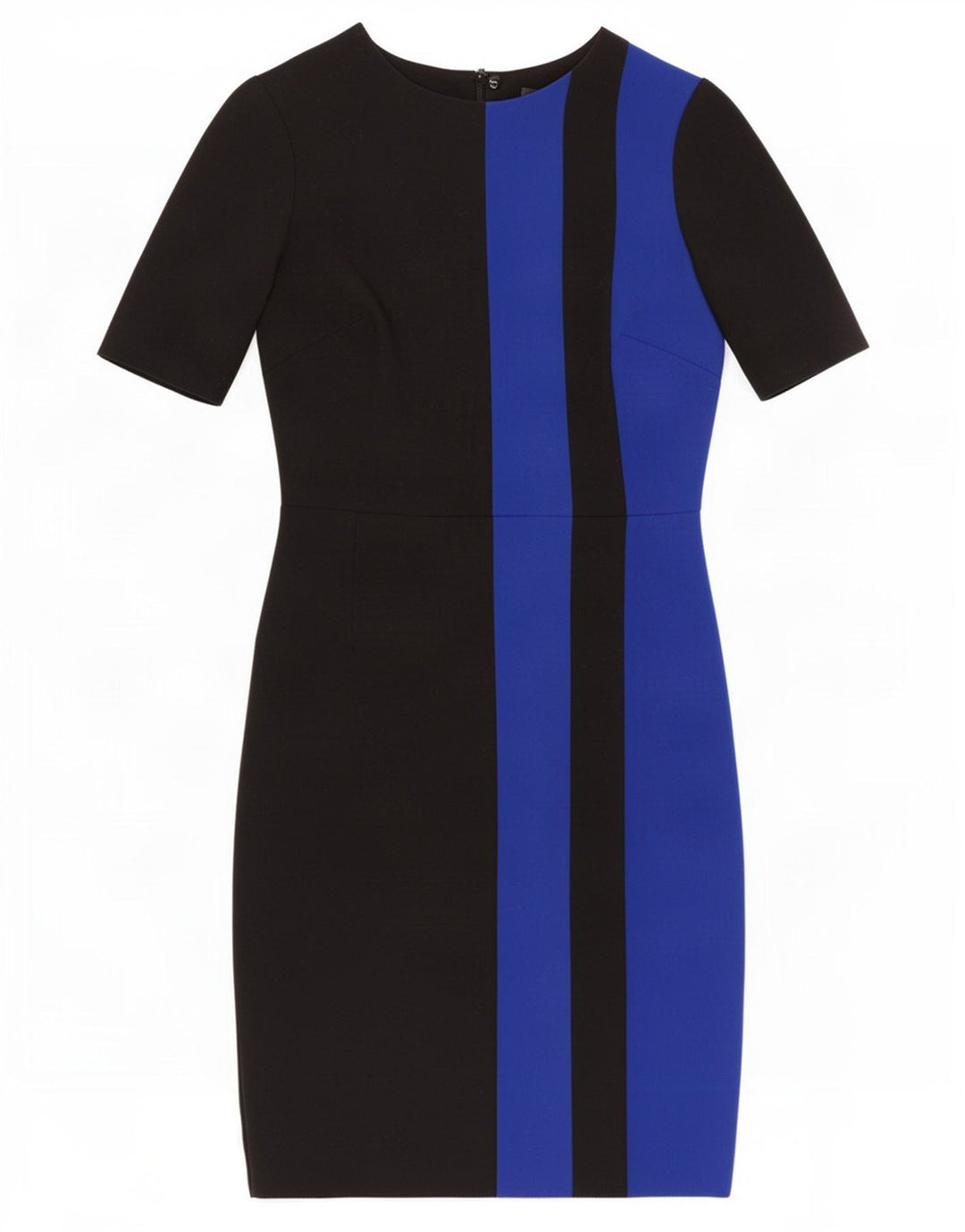 Marks & Spencer Womens Sheath Dress UK 8 Small Black Colourblock Polyester