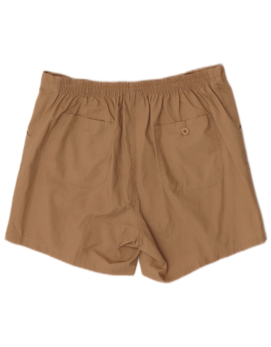 Leader Mens Casual Shorts W32 Medium Beige Polyester
